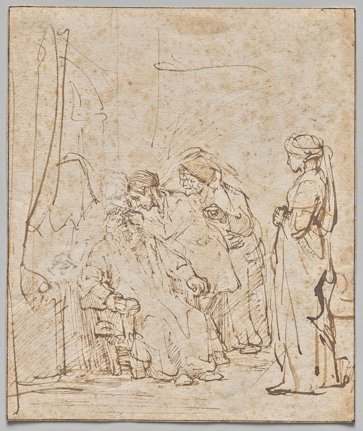 Tobias Healing His Father's Blindness by Rembrandt