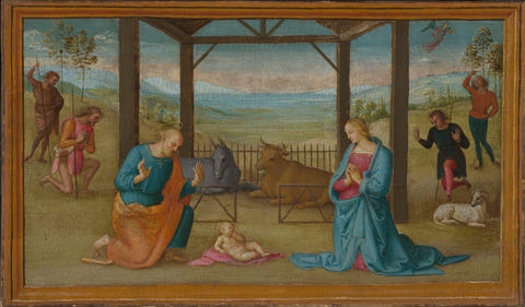 The Nativity by Perugino — complete composition
