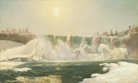 Niagara Falls in Winter by Jasper Francis Cropsey — complete composition