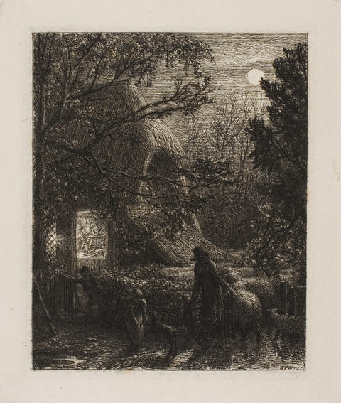Christmas by Samuel Palmer — complete composition