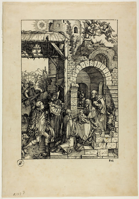 The Adoration of the Magi by Albrecht Dürer — complete composition