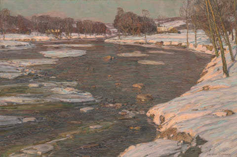 The Winter Sun by George Gardner Symons — complete composition