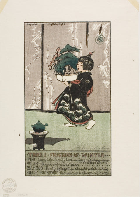 Helen Hyde — Three Friends of Winter Print