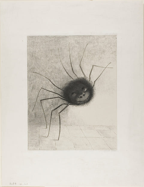 Spider by Odilon Redon — complete composition
