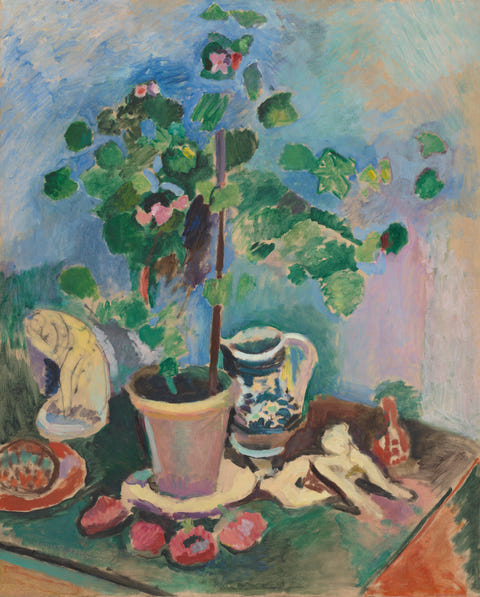 Still Life with Geranium by Henri Matisse — complete composition