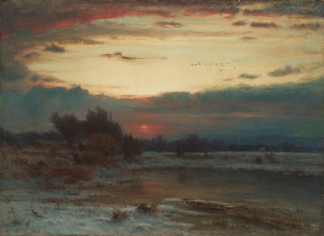 George Inness — A Winter Sky Print