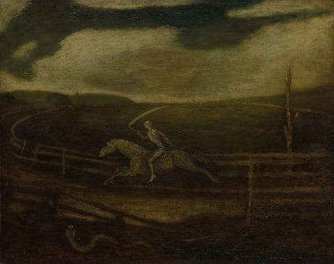 The Race Track — Death on a Pale Horse by Albert Pinkham Ryder — complete composition