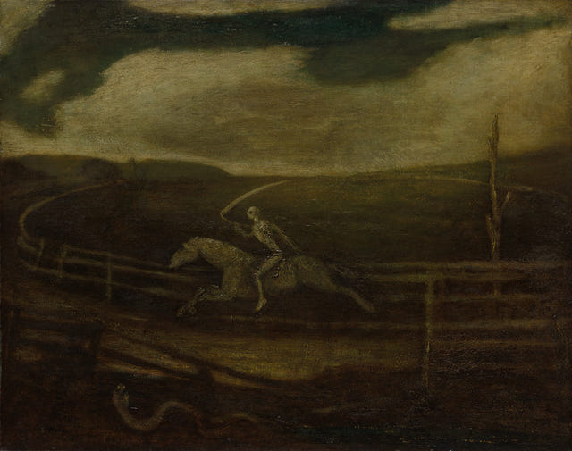 Albert Pinkham Ryder — The Race Track — Death on a Pale Horse Print