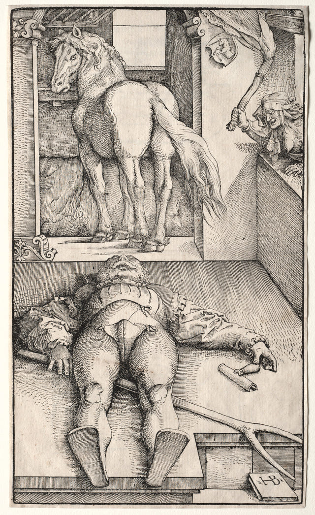 The Bewitched Groom by Hans Baldung — complete composition