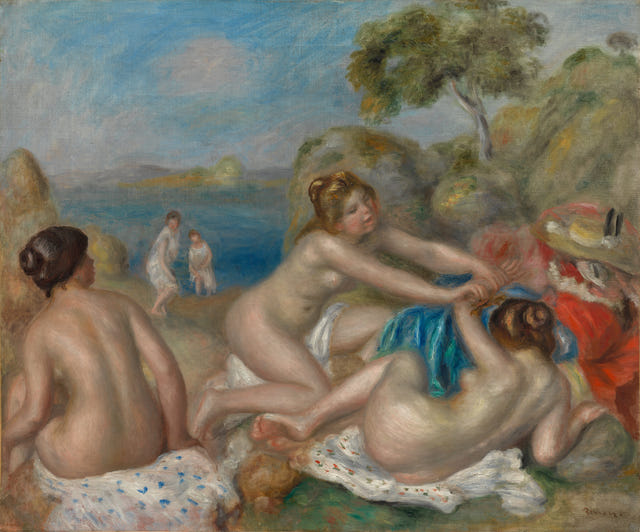 Pierre-Auguste Renoir — Bathers Playing with a Crab