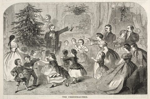 The Christmas Tree by Winslow Homer — complete composition