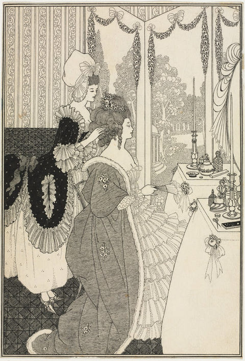 Aubrey Beardsley — The Toilet, complete composition