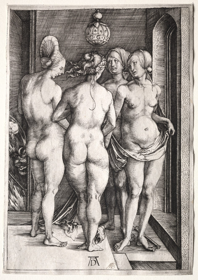 The Four Witches by Albrecht Dürer — complete composition