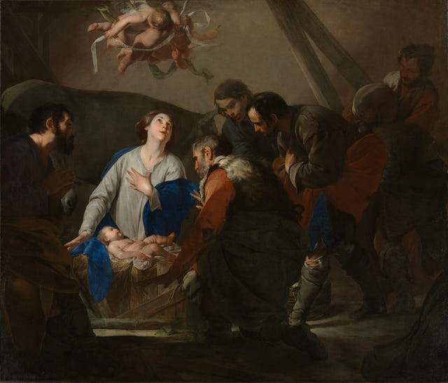Bernardo Cavallino — Adoration of the Shepherds Print