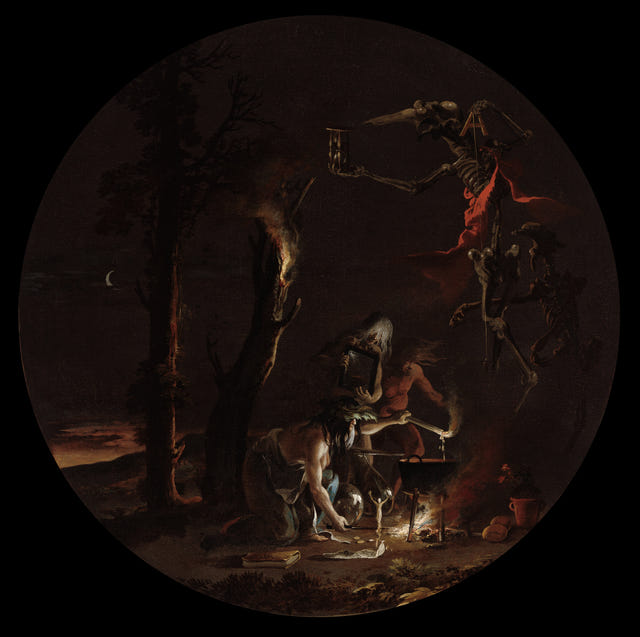 Scenes of Witchcraft: Evening by Salvator Rosa — complete composition