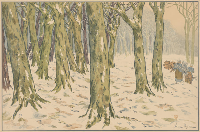 Henri Rivière — The Woods, Winter Print