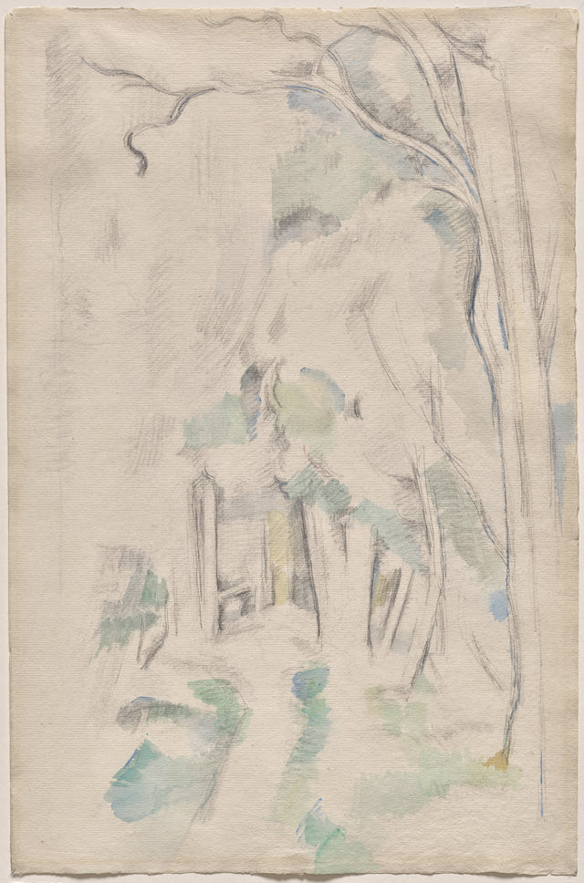 Footpath in the Woods by Paul Cézanne — complete composition