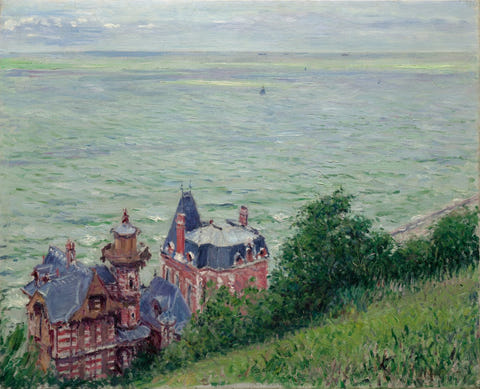 Gustave Caillebotte — Villas at Trouville, complete composition