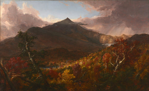 Schroon Mountain After a Storm by Thomas Cole, complete composition