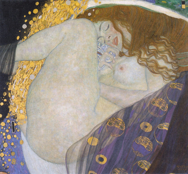 Danaë by Gustav Klimt — complete composition