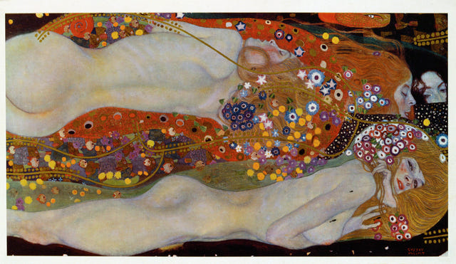 Water Serpents II by Gustav Klimt — complete composition