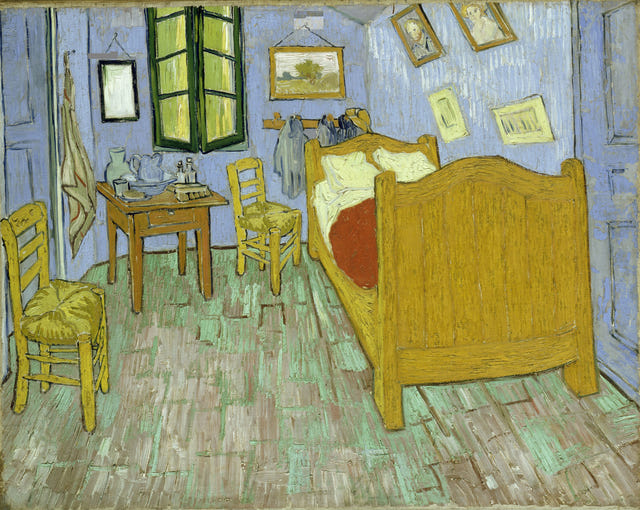 The Bedroom by Vincent van Gogh — complete composition