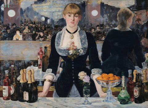 A Bar at the Folies-Bergère by Édouard Manet, complete composition