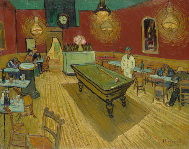 The Night Café by Vincent van Gogh — complete composition