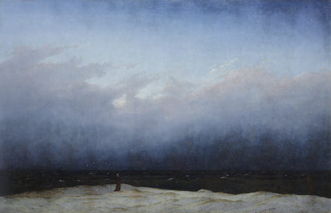 The Monk by the Sea by Caspar David Friedrich — complete composition