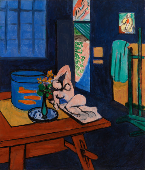 Studio with Goldfish by Henri Matisse — complete composition