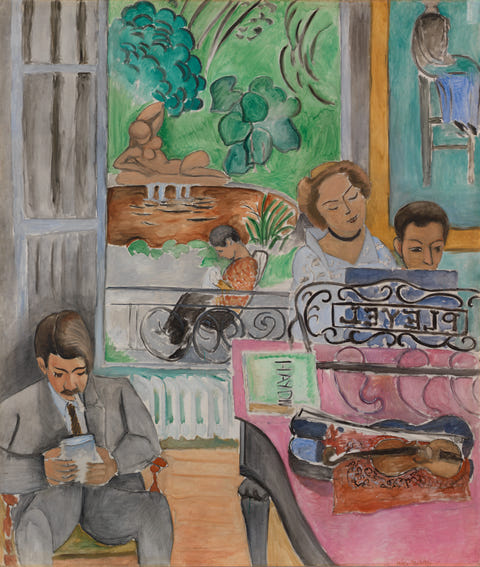 The Music Lesson by Henri Matisse — complete composition