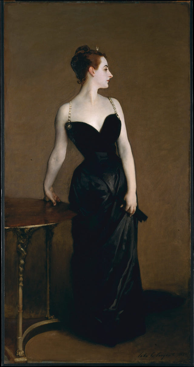 Madame X (Madame Pierre Gautreau) by John Singer Sargent, complete composition