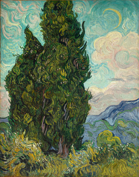 Cypresses by Vincent van Gogh — complete composition
