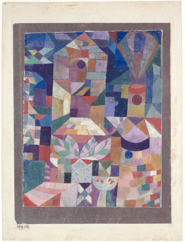 Castle Garden by Paul Klee — complete composition
