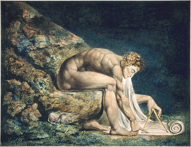 Newton by William Blake — complete composition