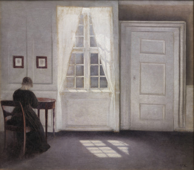 Vilhelm Hammershøi — Interior in Strandgade, Sunlight on the Floor Print