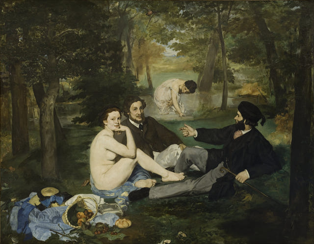 Luncheon on the Grass by Édouard Manet — complete composition