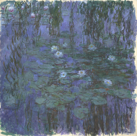 Blue Water Lilies by Claude Monet — complete composition