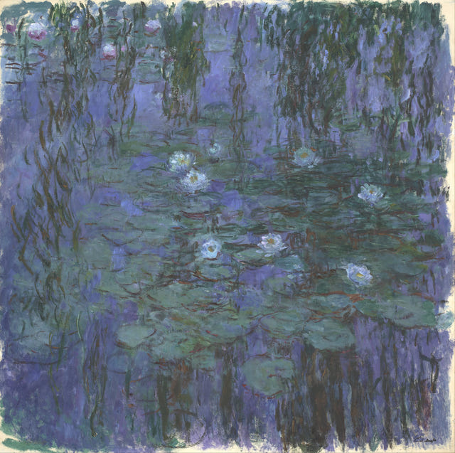 Blue Water Lilies by Claude Monet — complete composition