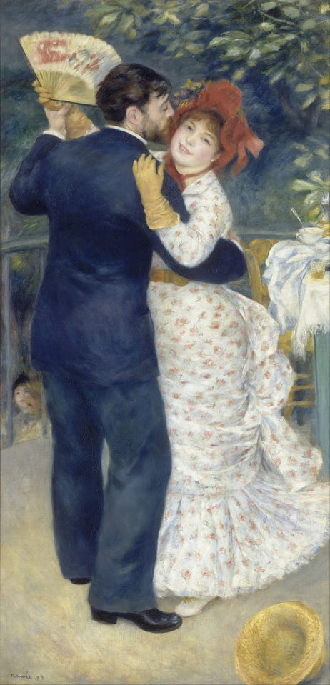 Country Dance by Pierre-Auguste Renoir — complete composition