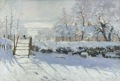 The Magpie by Claude Monet — complete composition