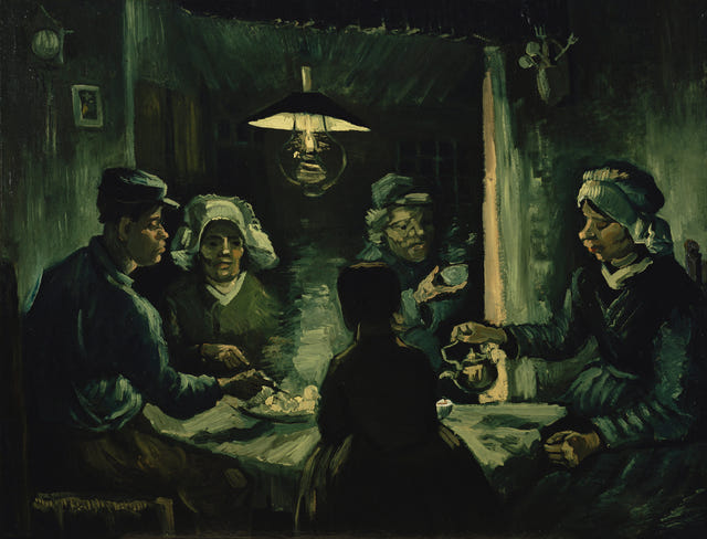 The Potato Eaters by Vincent van Gogh — complete composition