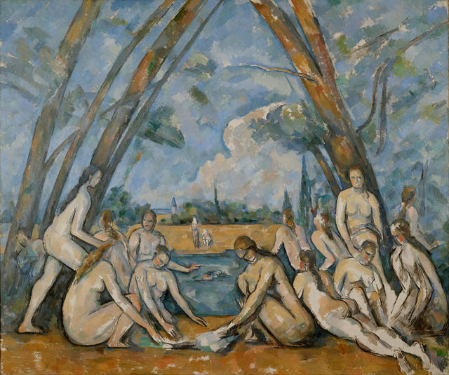 The Large Bathers by Paul Cézanne — complete composition
