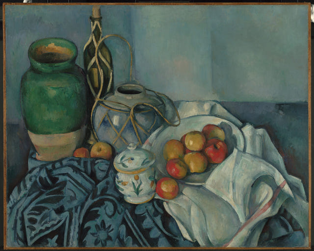 Still Life with Apples by Paul Cézanne — complete composition