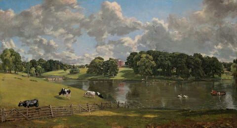 Wivenhoe Park, Essex by John Constable — complete composition