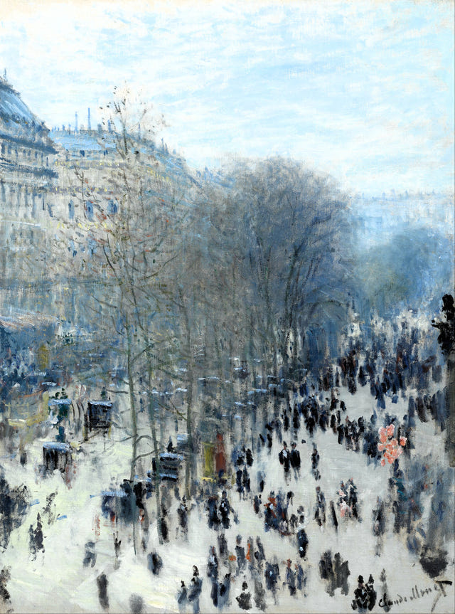Boulevard des Capucines by Claude Monet — complete composition