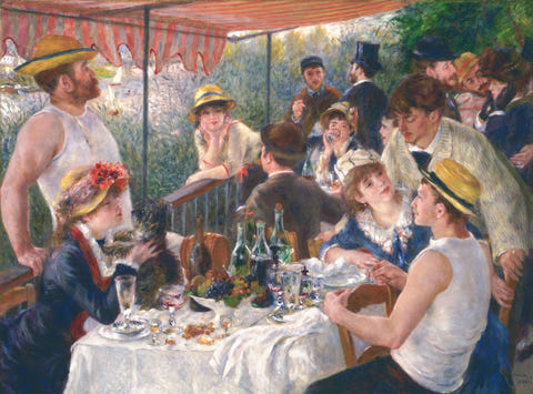 Luncheon of the Boating Party by Pierre-Auguste Renoir — complete composition