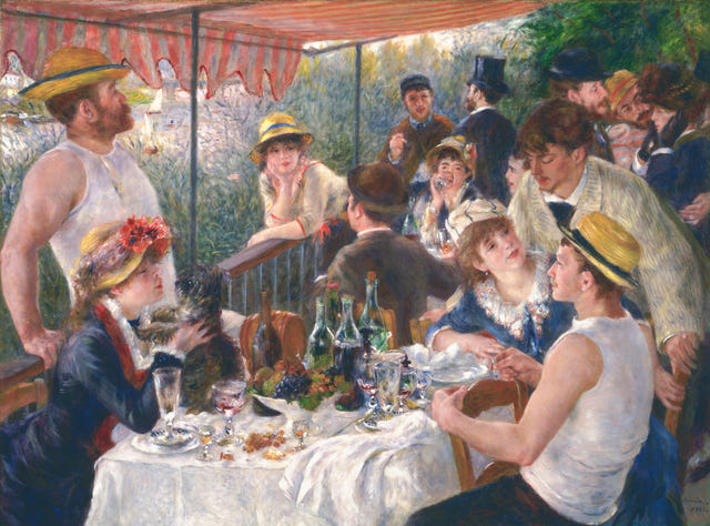 Luncheon of the Boating Party by Pierre-Auguste Renoir — complete composition