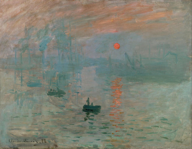 Impression, Sunrise by Claude Monet — complete composition