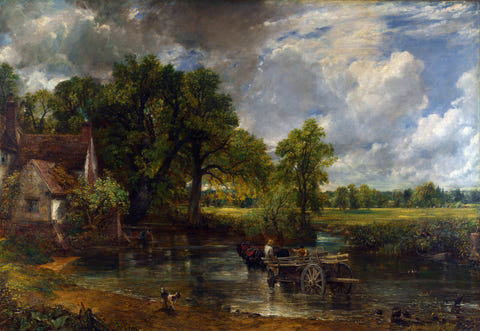 The Hay Wain by John Constable — complete composition